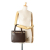 Burberry B Burberry Brown Dark Brown Calf Leather House Check Trimmed Handbag United Kingdom