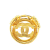 Chanel B Chanel Gold Gold Plated Metal CC Brooch France