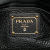 Prada B Prada Black Calf Leather Vitello Daino Double Zip Satchel Italy