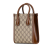 Gucci AB Gucci Brown Beige Coated Canvas Fabric Mini GG Supreme Interlocking G Satchel Italy