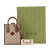 Gucci AB Gucci Brown Beige Coated Canvas Fabric Mini GG Supreme Interlocking G Satchel Italy