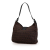 Fendi B Fendi Brown Dark Brown Canvas Fabric Zucchino Shoulder Bag Italy