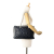 Chanel B Chanel Black with White Ivory Calf Leather Quilted skin Venice Shoulder Bag Italy