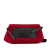 Celine B Celine Red with Black Chemical Fiber Fabric Mini Felt and Calfskin Belt Satchel Italy