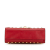 Gucci AB Gucci Red Calf Leather Small Pearl Studded Padlock Crossbody Italy