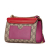 Gucci AB Gucci Brown Beige Coated Canvas Fabric Small GG Supreme Padlock Crossbody Italy