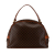 Celine B Celine Brown Coated Canvas Fabric Macadam Dome Handbag Italy