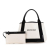 Balenciaga B Balenciaga White Canvas Fabric Navy Cabas S Tote Italy