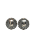 Chanel B Chanel Silver Silver Metal Plated Mademoiselle Coco Profile Clip on Earrings France