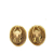 Chanel B Chanel Gold Gold Plated Metal CC Clip On Earrings France