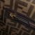 Fendi B Fendi Brown Canvas Fabric Large Zucca Fluo Trim Baguette Satchel Italy