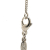 Chanel B Chanel Silver Silver Metal Plated CC Camellia Charm Necklace France