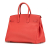 Hermès AB Hermès Red Calf Leather Clemence Birkin Retourne 35 France