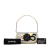 Chanel AB Chanel Gray with Yellow Light Yellow Canvas Fabric Camellia CC No. 5 Shoulder Bag Italy