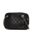 Chanel B Chanel Black Lambskin Leather Leather CC Quilted Lambskin Chain Camera Bag Italy