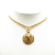 Chanel B Chanel Gold Gold Plated Metal CC Medallion Pendant Necklace France