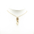 Chanel B Chanel Gold Gold Plated Metal CC Faux Pearl Pendant Necklace Italy