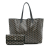 Goyard AB Goyard Black Coated Canvas Fabric Goyardine Saint Louis PM France