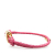 Louis Vuitton AB Louis Vuitton Pink with Gold Calf Leather Gold Plated LV Padlock Bracelet Italy