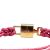 Louis Vuitton AB Louis Vuitton Pink with Gold Calf Leather Gold Plated LV Padlock Bracelet Italy