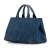 Prada B Prada Blue Denim Fabric Canapa Bijoux Satchel India