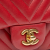 Chanel B Chanel Red Lambskin Leather Leather Mini Square Classic Chevron Lambskin Single Flap Italy