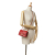 Chanel B Chanel Red Lambskin Leather Leather Mini Square Classic Chevron Lambskin Single Flap Italy