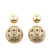 Christian Dior B Dior Gold Gold Plated Metal Cannage Mise En Dior Tribal Earrings Italy