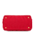 Prada B Prada Red Canvas Fabric Small Canapa Logo Satchel Romania