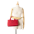 Prada B Prada Red Canvas Fabric Small Canapa Logo Satchel Romania