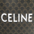 Celine AB Celine Black Coated Canvas Fabric Medium Triomphe Vertical Cabas Satchel Italy