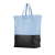 Celine B Celine Blue Light Blue with Black Calf Leather Bicolor Vertical Cabas Tote Italy