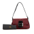 Fendi B Fendi Red Canvas Fabric Mini Zucchino Baguette Italy