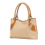 Gucci AB Gucci Brown Beige Canvas Fabric GG Tote Italy