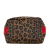 Fendi AB Fendi Brown Canvas Fabric Leopard Print Handbag Italy