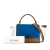 Celine B Celine Brown with Multi Calf Leather Medium Tricolor Trapeze Satchel Italy