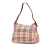 Burberry AB Burberry Pink Canvas Fabric House Check Shoulder Bag Japan