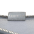 Fendi B Fendi Gray Light Gray Calf Leather Studded Clutch Italy