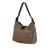 Fendi B Fendi Brown Beige Canvas Fabric Zucchino Shoulder Bag Italy