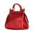 Dolce&Gabbana B Dolce & Gabbana Red Nappa Leather Leather Mini Metallic Nappa Sicily Italy