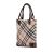 Burberry B Burberry Brown Wool Fabric Supernova Check Tote Italy