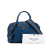 Prada AB Prada Blue Calf Leather Mini Vitello Phenix Bauletto Satchel Turkey