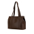 Celine B Celine Brown Coated Canvas Fabric Macadam Tote Italy