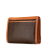 Celine B Celine Brown Coated Canvas Fabric Macadam Clutch Italy