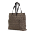 Fendi B Fendi Brown Dark Brown Canvas Fabric Zucchino Tote Italy