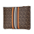 Burberry AB Burberry Brown Coated Canvas Fabric Monogram Stripe E-Canvas Clutch Italy