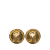 Chanel B Chanel Gold Gold Plated Metal CC Clip On Earrings France