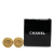 Chanel B Chanel Gold Gold Plated Metal CC Clip On Earrings France