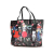 Givenchy AB Givenchy Black Coated Canvas Fabric Cat Print Antigona Tote Italy