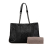 Bottega Veneta B Bottega Veneta Black Calf Leather Medium Intrecciato Stitched Double Chain Tote Italy